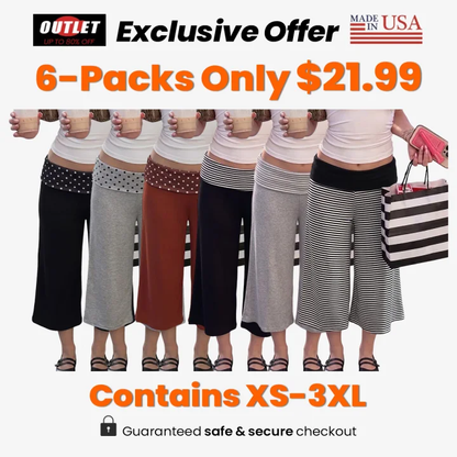 🔥Women's Mid Waist Turn-Up Capri Leggings